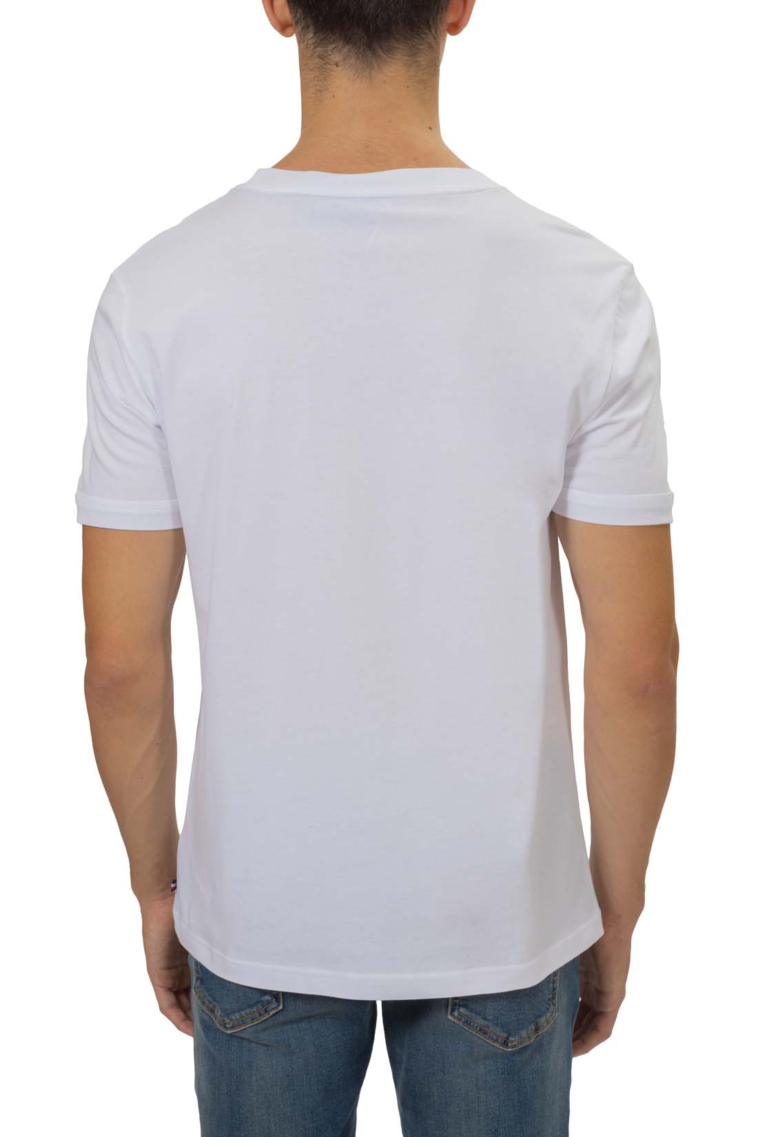TOMMY HILFIGER - T-shirt uomo regular con logo flag  - Taglia XL-6