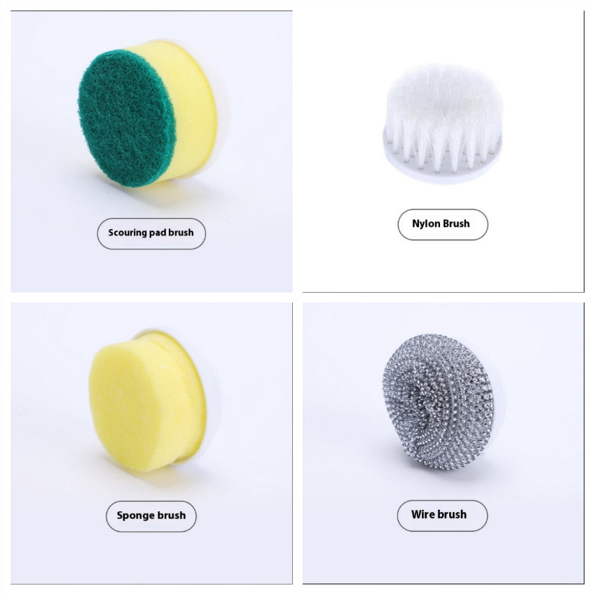 Cordless Electric Spin Scrubber – Rechargeable Cleaning Brush with Replaceable Heads