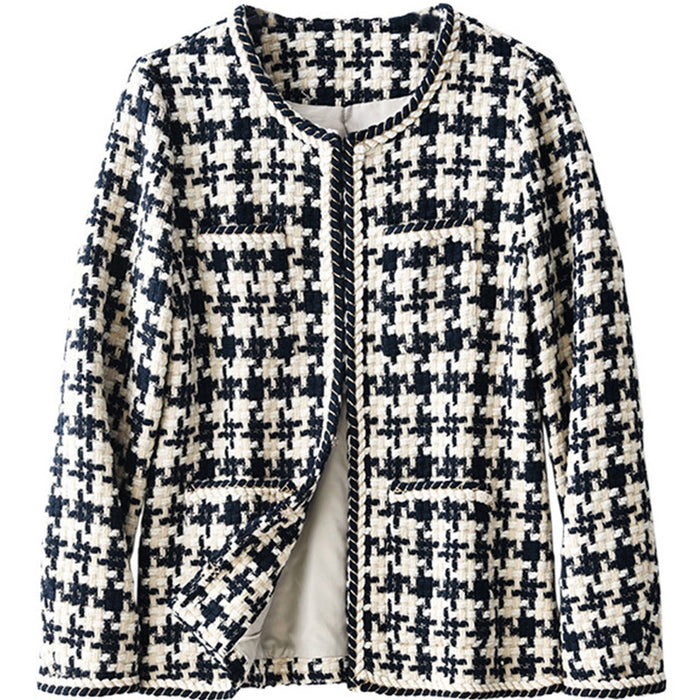 Women's Houndstooth Tweed Jacket