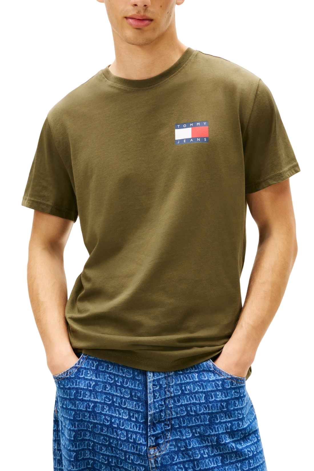 TOMMY JEANS - Men's slim logo T-shirt  - Size XL-0