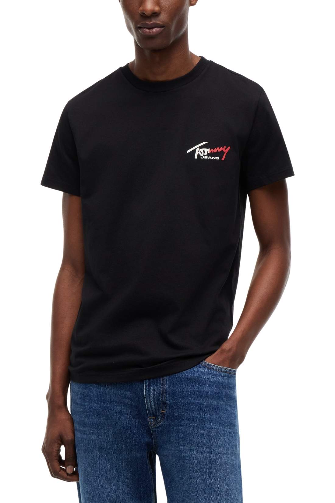 TOMMY JEANS - T-shirt uomo regular con logo  - Taglia 3XL-0