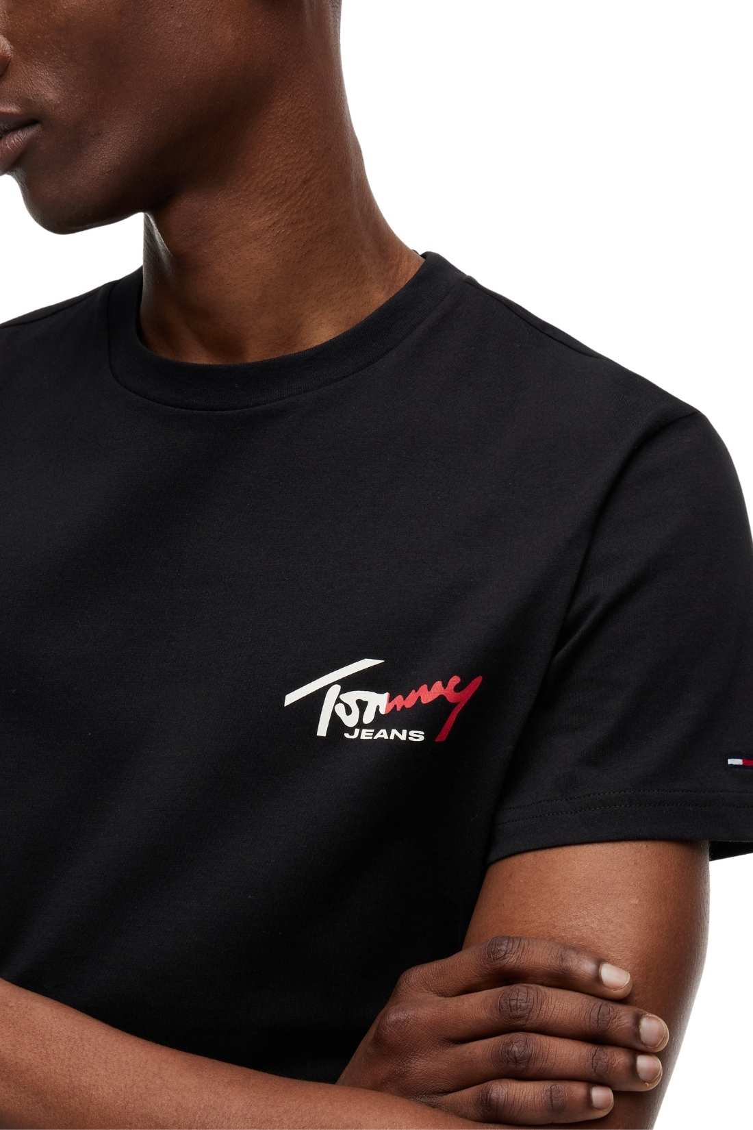 TOMMY JEANS - T-shirt uomo regular con logo  - Taglia 3XL-3