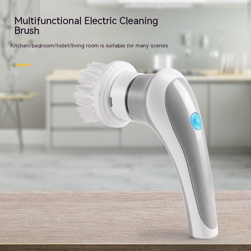 Cordless Electric Spin Scrubber – Rechargeable Cleaning Brush with Replaceable Heads