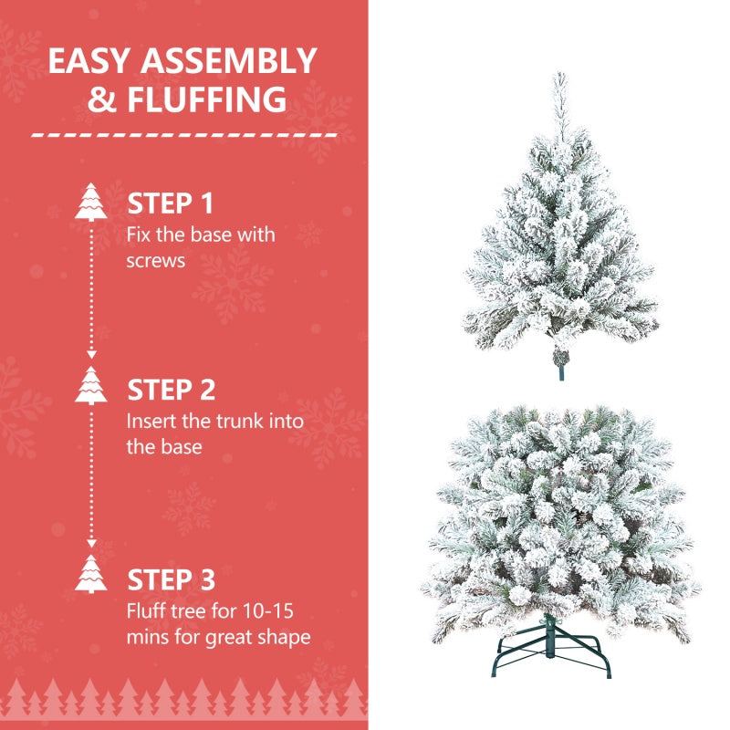 Artificial Christmas Tree 4–7 ft – Full PVC Xmas Tree for Home Holiday Decoration