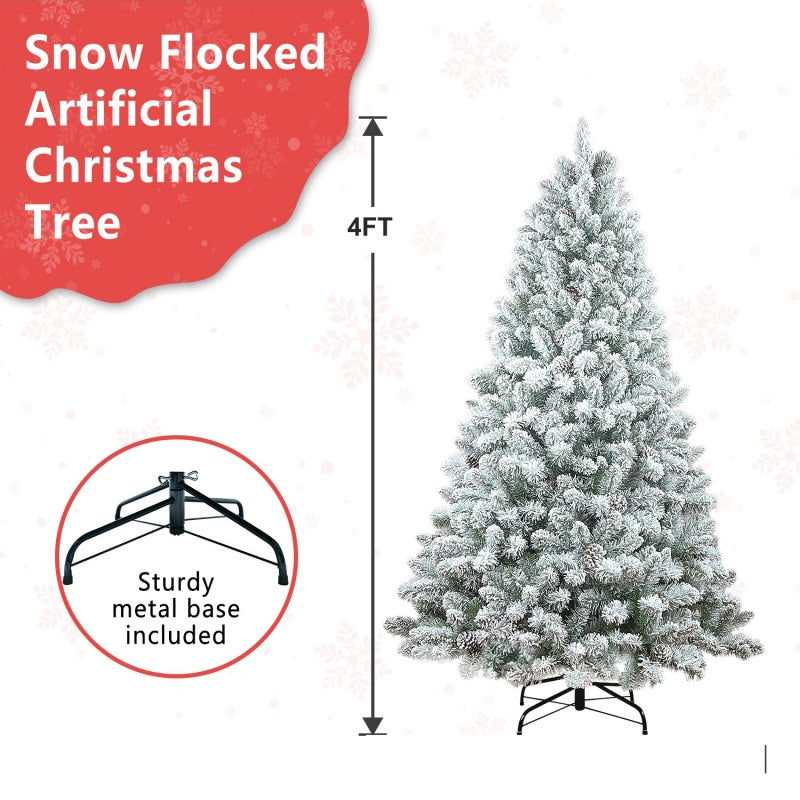Artificial Christmas Tree 4–7 ft – Full PVC Xmas Tree for Home Holiday Decoration